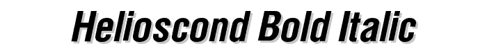 HeliosCond Bold Italic font